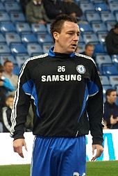 John Terry warming up for a match against Sunderland in November 2008.