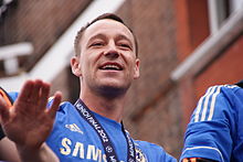 Terry celebrating the 2011–12 UEFA Champions League title