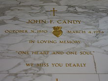 Candy's grave at Holy Cross Cemetery, Culver City, California