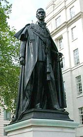 Statue of George VI at Carlton Gardens, London