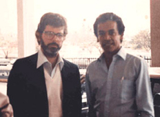 George Lucas with Chandran Rutnam.