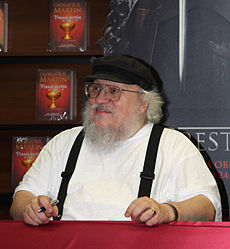 GRRM signing books in a bookstore in Ljubljana, Slovenia (June 2011)