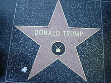 Donald Trump's star on the Hollywood Walk of Fame