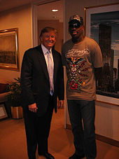 Trump with Celebrity Apprentice star Dennis Rodman