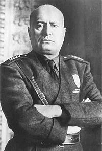 Mussolini in an official portrait.