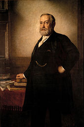 Official White House portrait of Benjamin Harrison, painted by Eastman Johnson