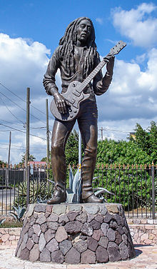 Statue of Bob Marley in Kingston