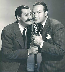 With sidekick Jerry Colonna in 1940