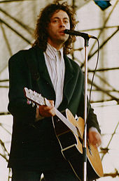 Geldof performing as a solo artist in 1987