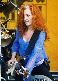 Raitt performing at the New Orleans Jazz & Heritage Festival, April 23, 2004