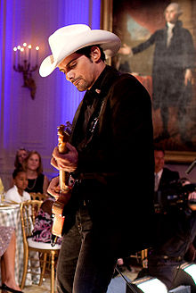Brad Paisley performing at the White House.