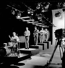 Brian Wilson performing with the Beach Boys in 1965.