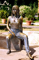 Statue of Brigitte Bardot in Buzios, Brazil
