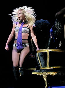 Spears performing "Freakshow" at The Circus Starring Britney Spears (2009).