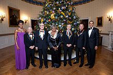 Bruce Springsteen (second from right) was among the five recipients of the 2009 Kennedy Center Honors