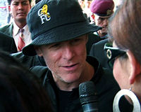 Bryan Adams during the visit to Nepal in 2011
