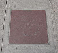 Bryan Adams' star on Canada's Walk of Fame.