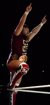 Bryan as WWE Tag Team Champion in 2012.