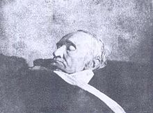 Daguerreotype of Gauss on his deathbed, 1855.