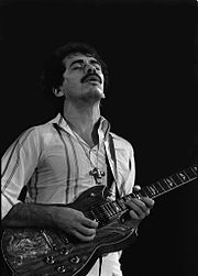 Santana during his "inner secrets" tour in the Netherlands; 1978