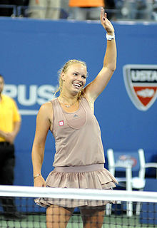 Wozniacki reached her first Grand Slam final at the US Open
