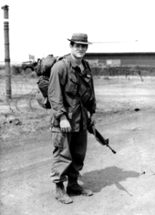 Gore with the 20th Engineer Brigade in Bien Hoa as a journalist with the paper, The Castle Courier.