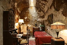 Al Capone's cell at the Eastern State Penitentiary, Philadelphia, PA