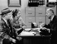 Publicity photo of Connor and Jean Stapleton in All in the Family, 1973.