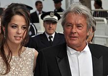 Delon with daughter at the 2010 Cannes Film Festival.