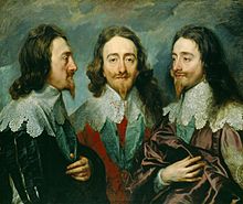 Triple portrait of Charles I from three angles by Anthony van Dyck, 1635–36