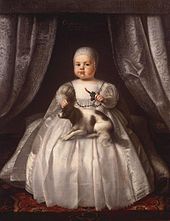 Charles II as an infant in 1630, painting attributed to Justus van Egmont