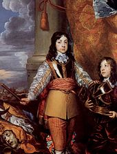Charles II when Prince of Wales. Painted by William Dobson, c. 1642 or 1643