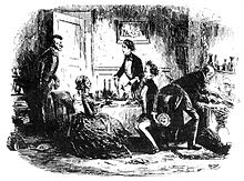 An original illustration by Phiz from the novel "David Copperfield", widely regarded as Dickens's most autobiographical work.