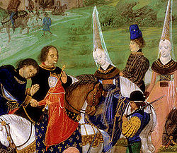 Dauphin Charles with Yolande of Aragon, Duchess of Anjou