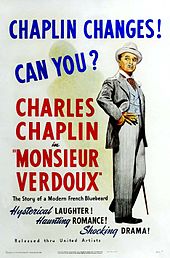 Monsieur Verdoux (1947), a dark comedy about a serial killer, marked a significant departure for Chaplin. He was so unpopular at the time of release that it flopped in the United States.