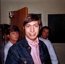 Watts, backstage prior to performing with the Rolling Stones at Georgia Southern University on 4 May 1965