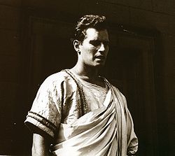 Charlton Heston as Mark Antony in Julius Caesar, 1950