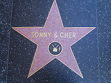 Sonny and Cher's star on the Hollywood Walk of Fame