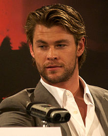 Hemsworth at a press conference for Thor in April 2011