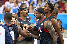 Bosh with Team USA at the 2008 Beijing Olympic Games