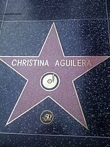 Aguilera's star on the Hollywood Walk of Fame, which she received in 2010