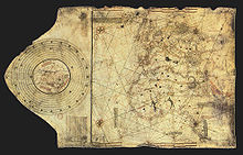 "Columbus map", drawn ca. 1490 in the Lisbon workshop of Bartolomeo and Christopher Columbus[26]