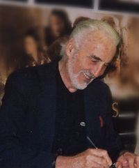 Lee at Forbidden Planet New Oxford Street, signing The Two Towers in January 2008.