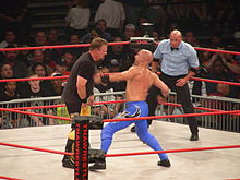 Daniels wrestling Shane Douglas at Slammiversary 2009.