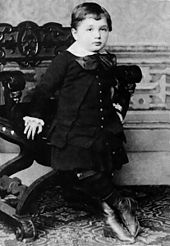 Einstein at the age of three in 1882