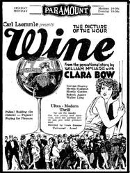 Bow's first single lead: Wine (1924)