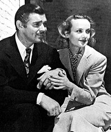With Carole Lombard after their honeymoon, 1939