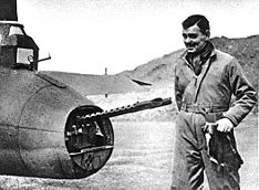 Clark Gable with an 8th Air Force B-17 in England, in 1943