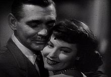 With Ava Gardner in The Hucksters (1947): Gardner and Gable made three films together with Lone Star and Mogambo.