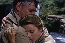 With Grace Kelly in Mogambo (1953)